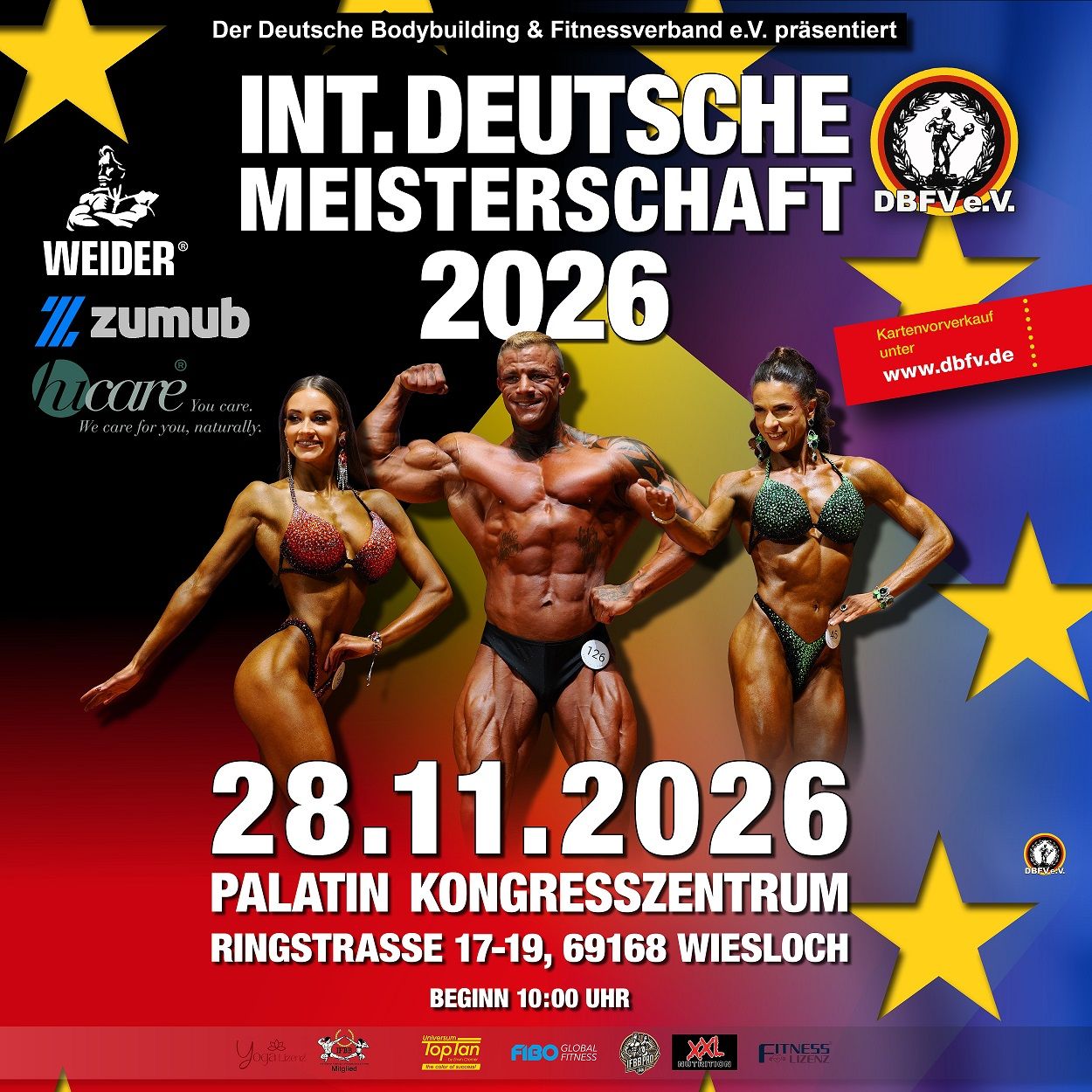 Competition poster for Int. Deutsche Meisterschaft