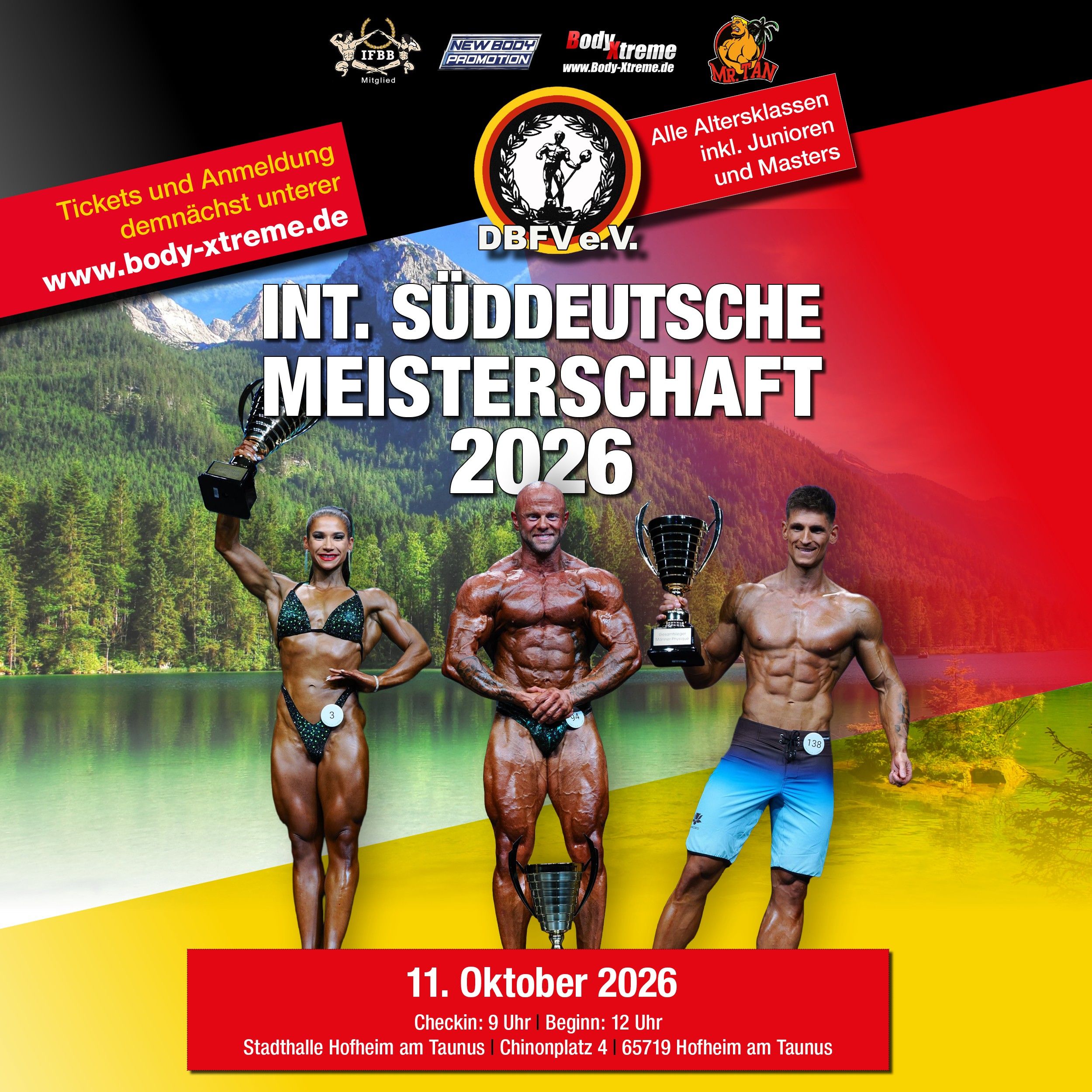 Wettkampfplakat Int. Süddeutsche Meisterschaft